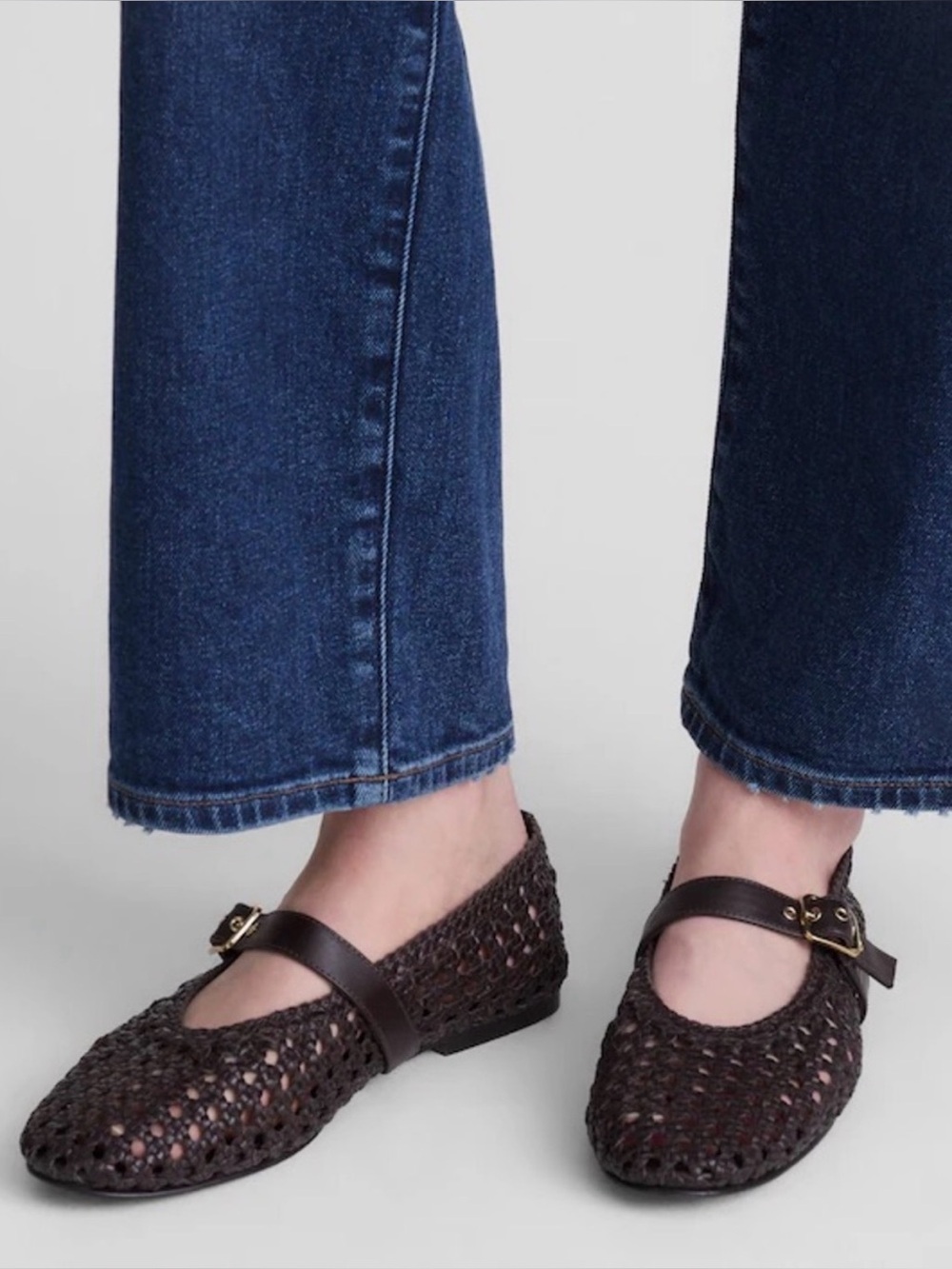 Madewell The Remy Mary Jane Flat in Dark Carob Size 8.5 NWOB